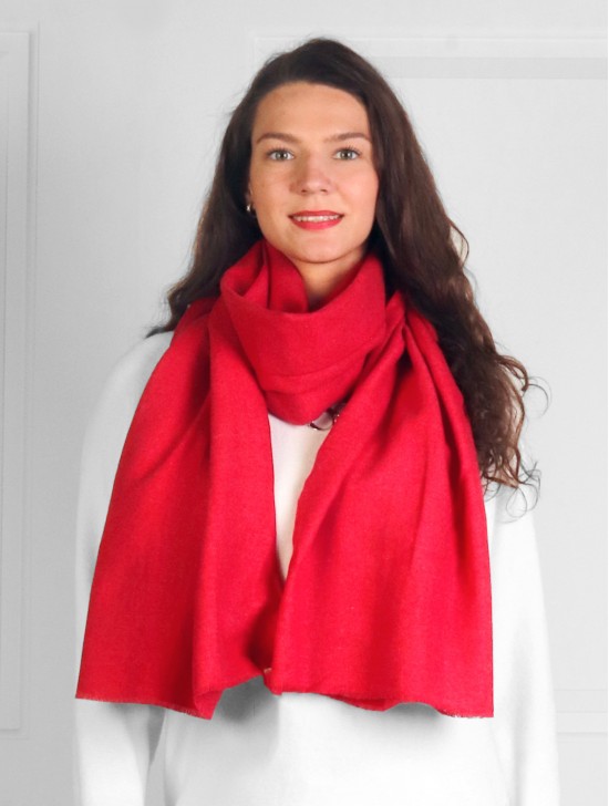 Premium Cashmere Feeling Solid Color Scarf 